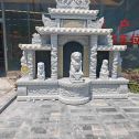 宜春芝麻白中国黑石材套墓 花岗岩墓碑