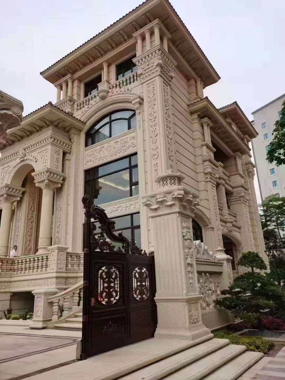 宜春黄金麻别墅外墙异形定制