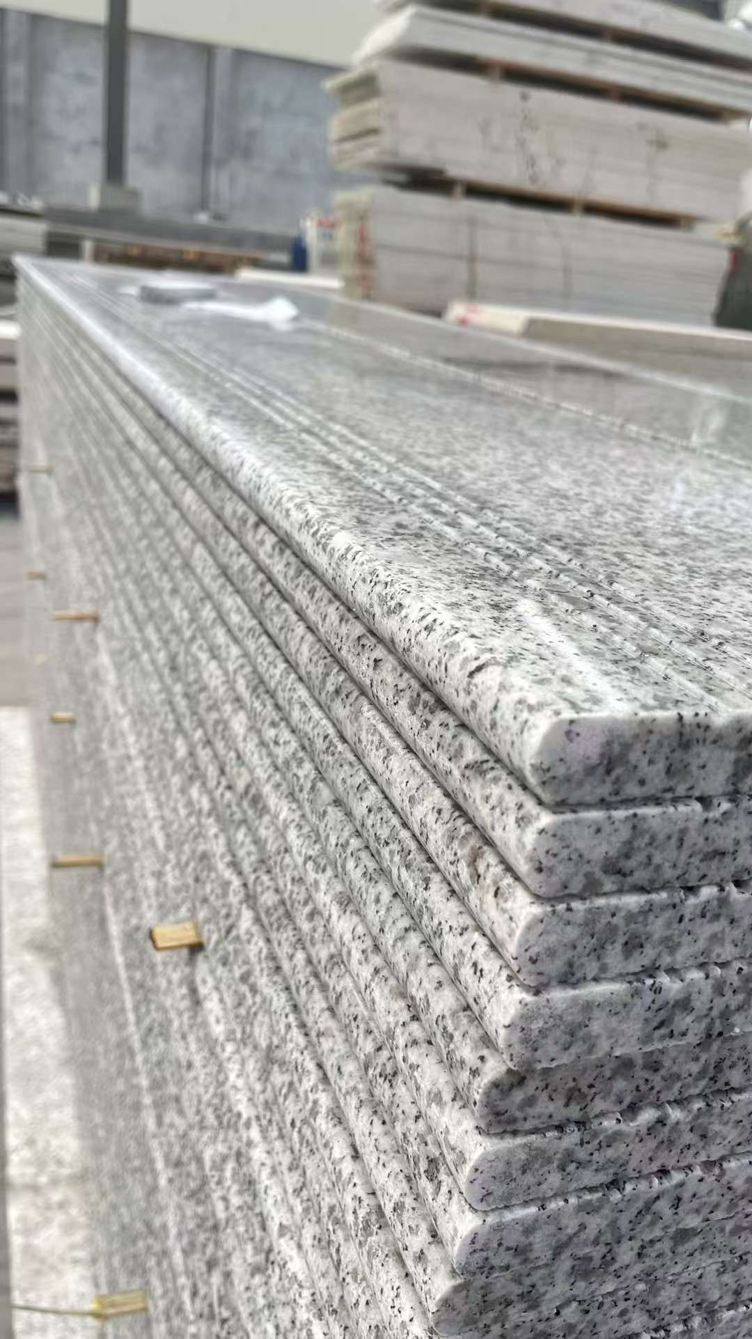 宜春芝麻白楼梯踏步 花岗岩楼梯板材